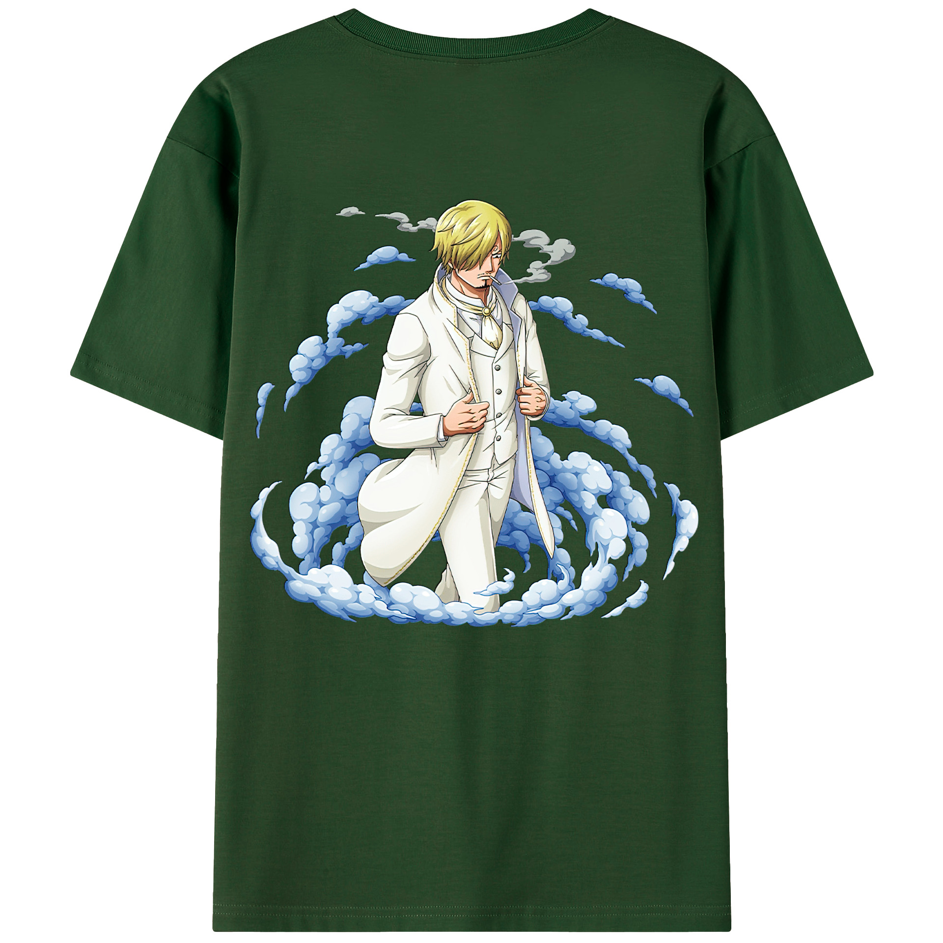 ワンピース サンジ ONE PIECE Sanji 綿100％半袖Tシャツ（背面プリント）